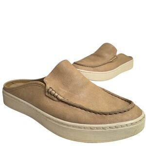 Sofft Womens 8.5 Somers Tan Leather Mule Platform Sneakers